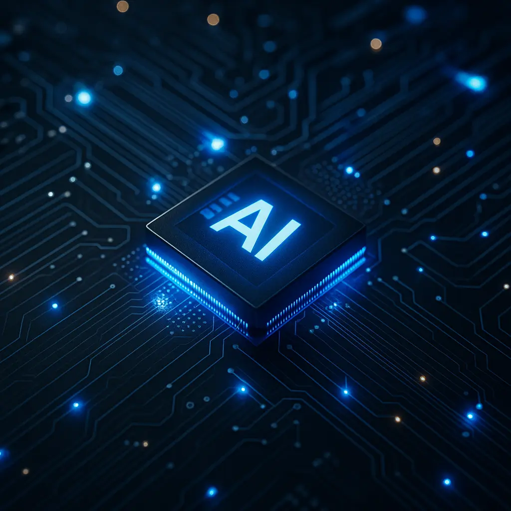 AI Chip on Circuit Board