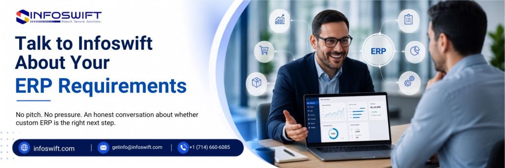 custom ERP solution system by infoswift