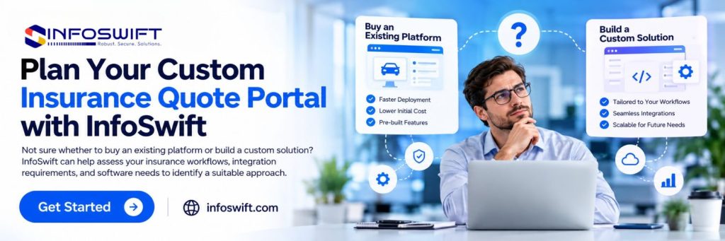 insurance quote portal software solutions services - infoswift